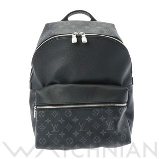 LOUIS VUITTON - 中古 ルイ ヴィトン LOUIS VUITTON M30230 RFIDタグ(ICチップ) メンズ リュック・デイパック タイガラマ ブラック レザー /モノグラム・エクリプス・キャンバス