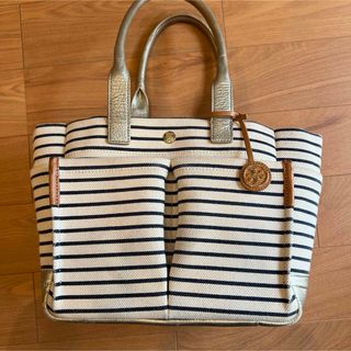 トリーバーチ(Tory Burch)のTORY BURCH ストライプバック(ハンドバッグ)