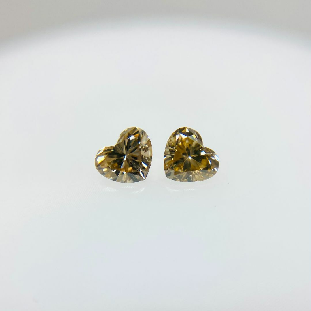 FANCY LIGHT BROWN 0.142ct/0.146ct HS レディースのアクセサリー(その他)の商品写真