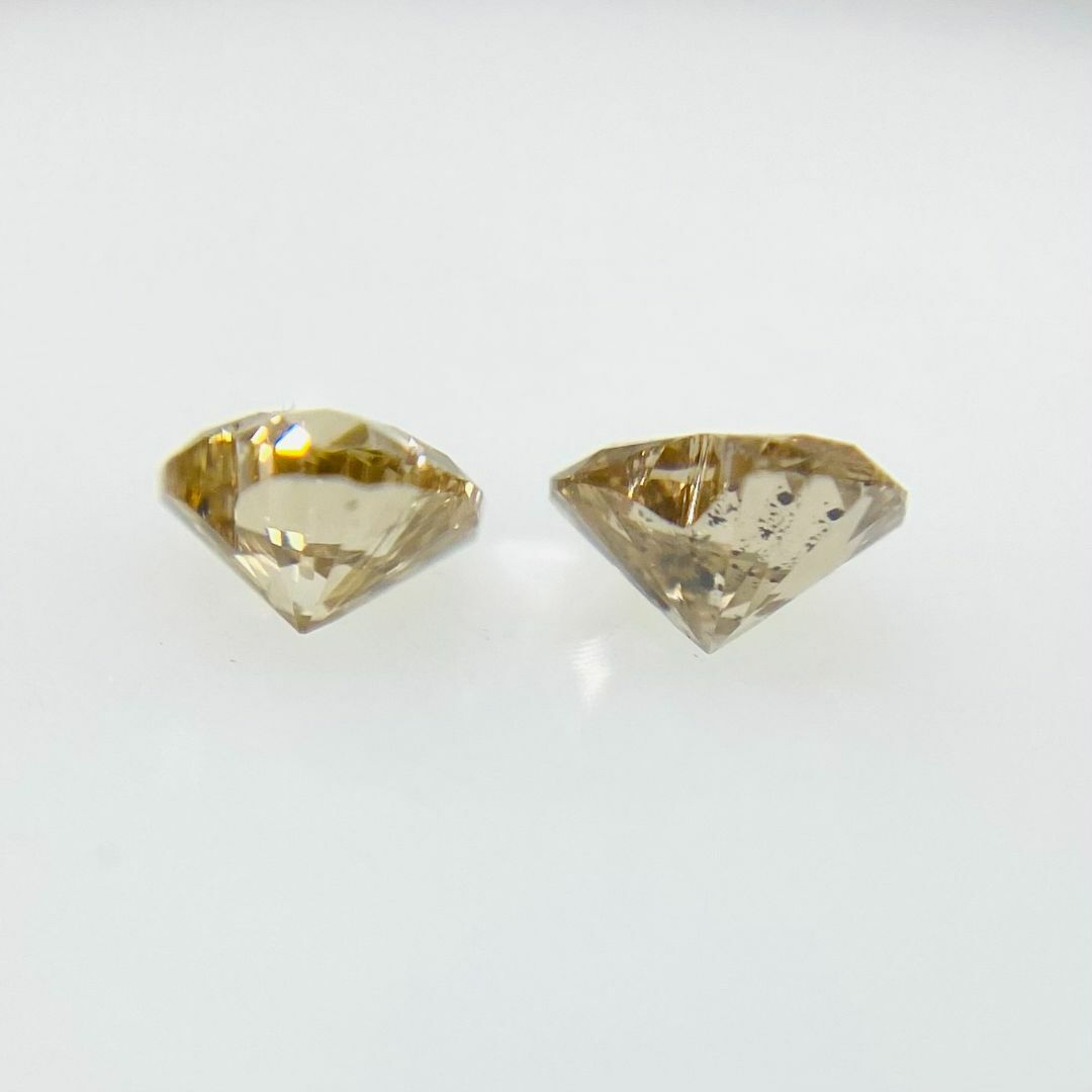 FANCY LIGHT BROWN 0.142ct/0.146ct HS レディースのアクセサリー(その他)の商品写真