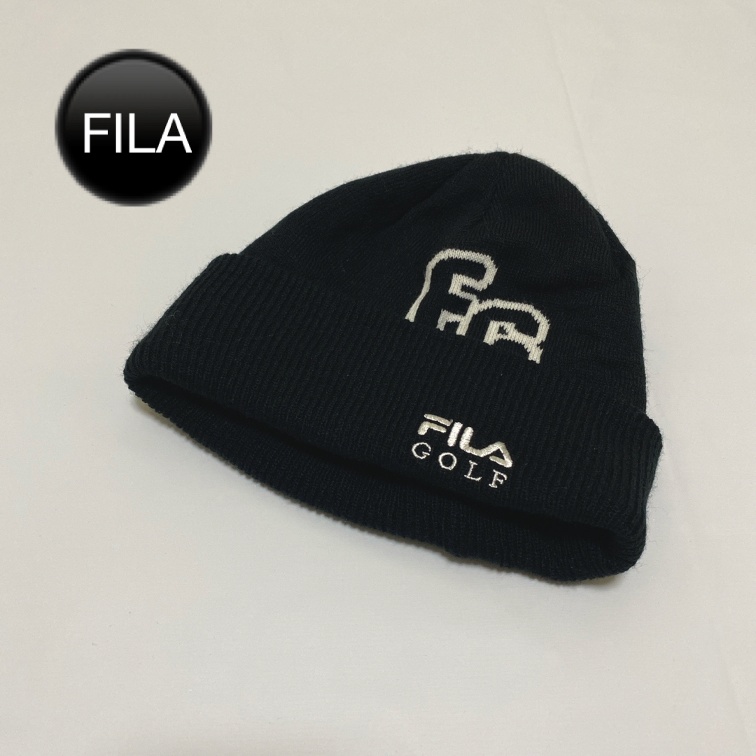 FILA(フィラ)のフィラゴルフ　ニット帽 メンズの帽子(ニット帽/ビーニー)の商品写真