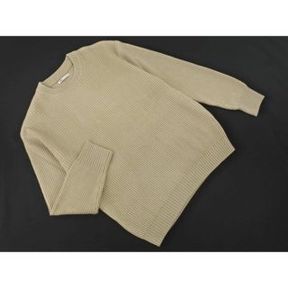 ザラ(ZARA)のZARA ザラ ニット セーター sizeM/ベージュ ◇■ メンズ(ニット/セーター)