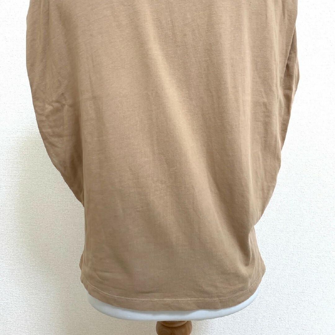 SLY(スライ)のスライ　ノースリーブ　F 　ベージュ　ハイネック　カジュアル　綿100% レディースのトップス(カットソー(半袖/袖なし))の商品写真