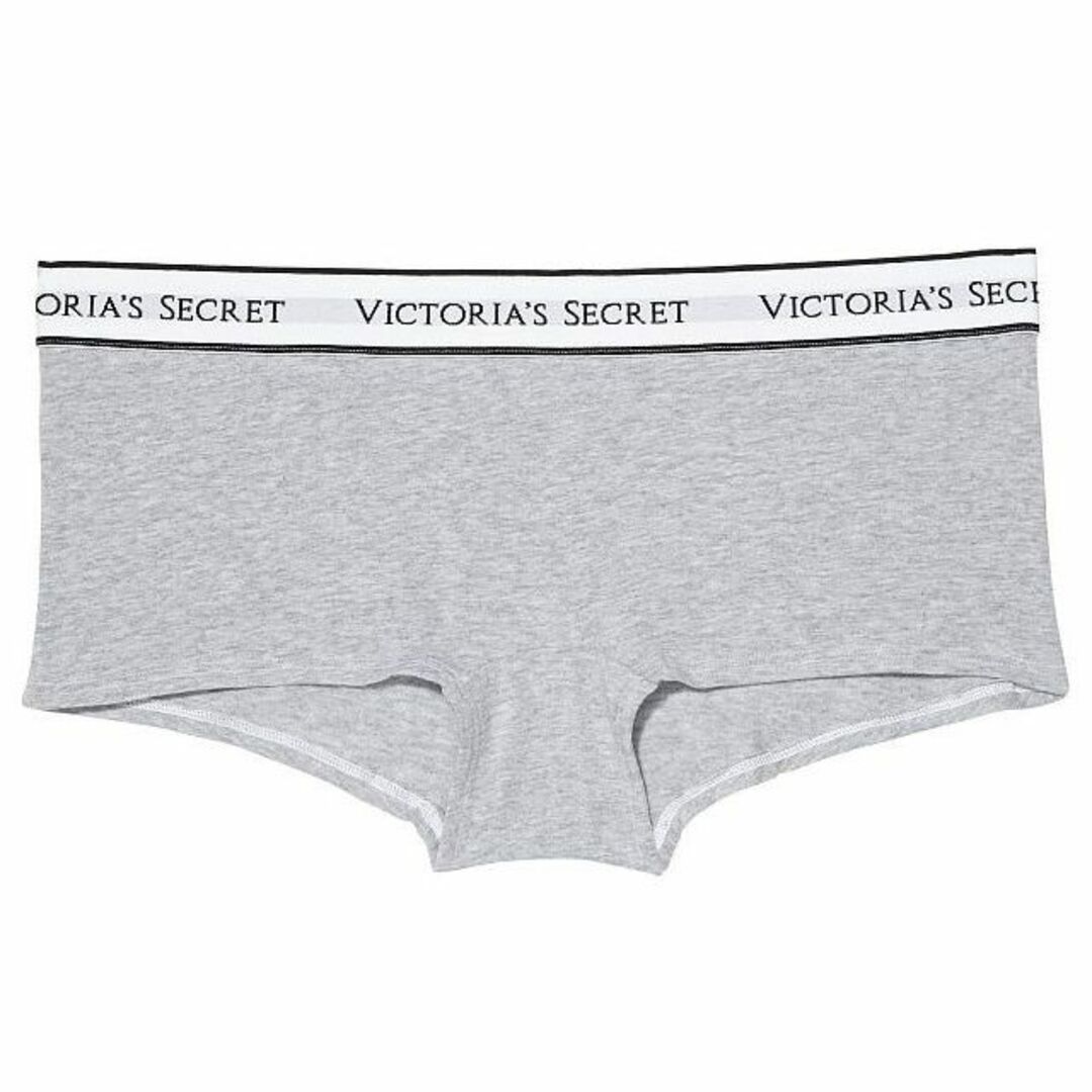 Victoria's Secret(ヴィクトリアズシークレット)のVICTORIA'S SECRET ロゴコットンショーティ グレー S レディースの下着/アンダーウェア(ショーツ)の商品写真