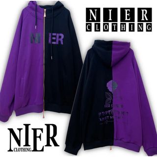 ニーアクロージング(NieR Clothing)の防寒裏起毛TWO-TONE DOUBLE ZIP PARKA【ROSE】(パーカー)