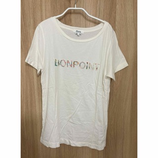 ボンポワン(Bonpoint)のBonpoint ボンポワン パッチワーク ロゴTシャツ レディース S(Tシャツ(半袖/袖なし))