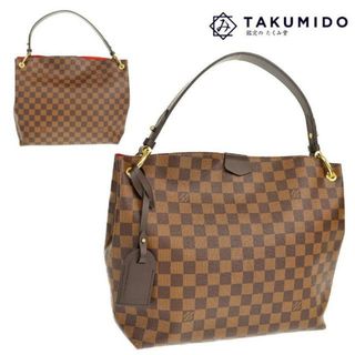 ルイヴィトン(LOUIS VUITTON)のルイヴィトン トートバッグ グレースフル PM 中古 N44044 ダミエ レザー LOUIS VUITTON 【中古】 |  レディース ブランド 茶色 バック 肩掛け ショルダーバッグ カバン ルイビトン Aランク(トートバッグ)