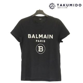 BALMAIN - バルマン Tシャツ ロゴ サイズL 中古 ブラック コットン100％ メンズ BALMAIN 【中古】 | ブランド ファッション トップス  カジュアル 男性 黒 シンプル ABランク