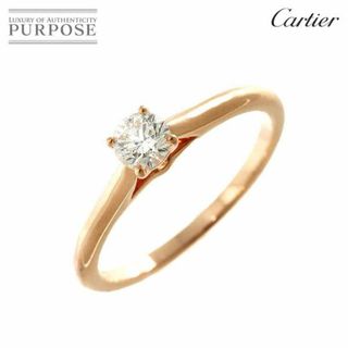 カルティエ Cartier ソリテール ダイヤ 0.18ct F/VVS1/3EX #46 リング Pt 指輪【証明書・鑑定書付き】VLP 90210757