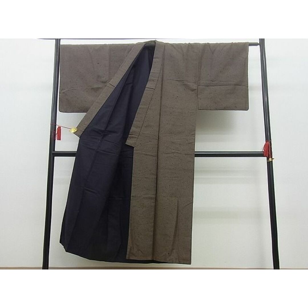 平和屋野田店■男性　髭紬　吉祥丸文　逸品　n-yc5493 メンズの水着/浴衣(着物)の商品写真