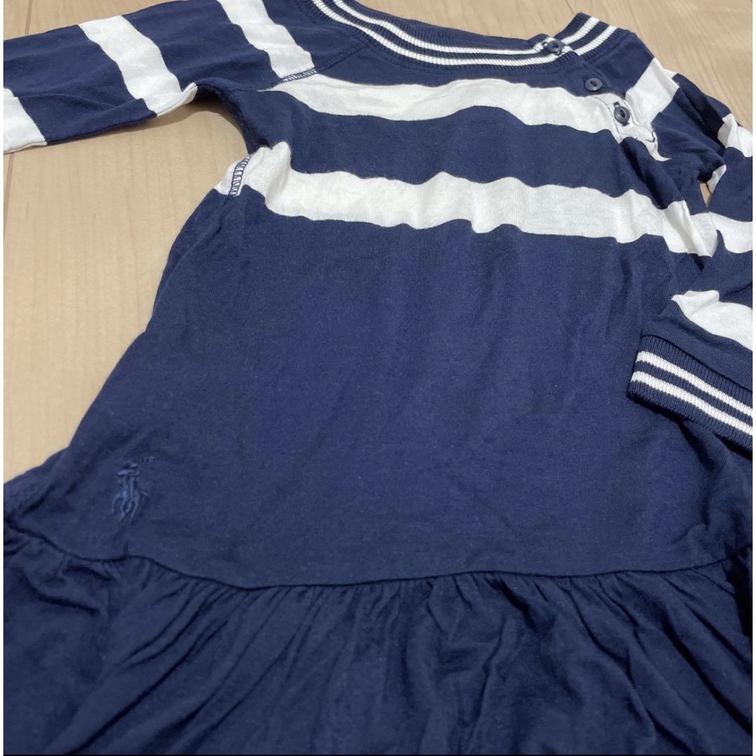 POLO RALPH LAUREN(ポロラルフローレン)のラルフローレン　80サイズ　新品未使用タグ付き　赤ちゃんワンピース　キッズ服 キッズ/ベビー/マタニティのベビー服(~85cm)(ワンピース)の商品写真