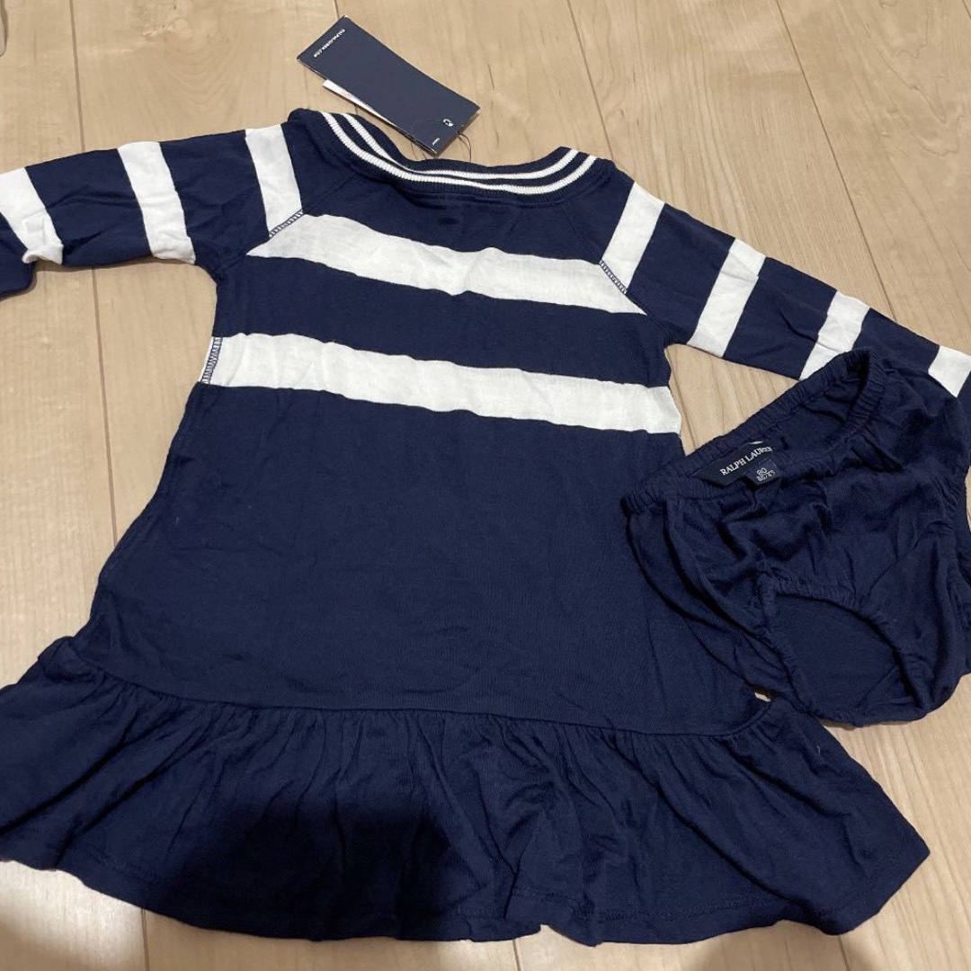 POLO RALPH LAUREN(ポロラルフローレン)のラルフローレン　80サイズ　新品未使用タグ付き　赤ちゃんワンピース　キッズ服 キッズ/ベビー/マタニティのベビー服(~85cm)(ワンピース)の商品写真