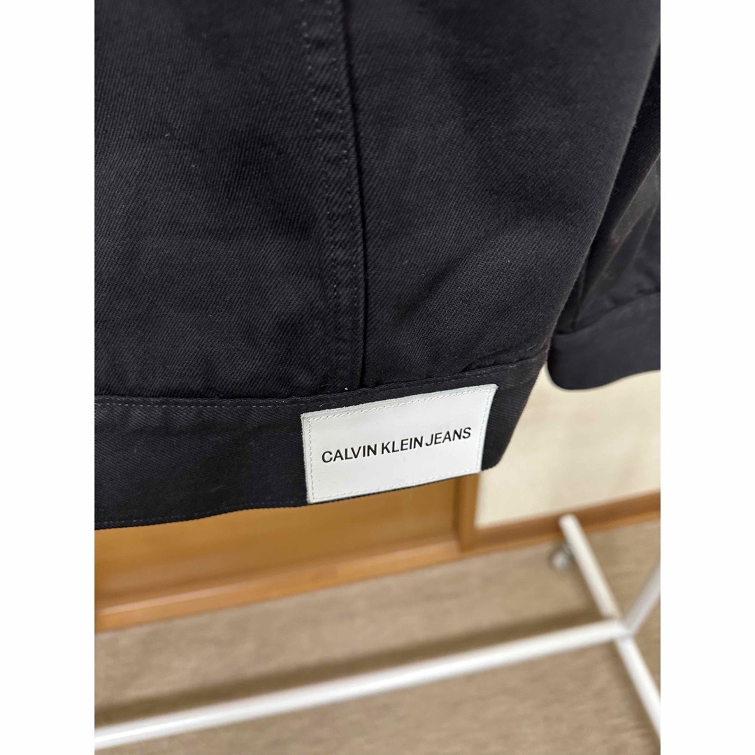 Calvin Klein(カルバンクライン)の美品 カルバンクライン CK デニム ボアジャケット Sサイズ メンズのジャケット/アウター(Gジャン/デニムジャケット)の商品写真