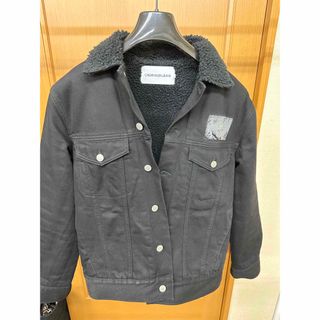 カルバンクライン(Calvin Klein)の美品 カルバンクライン CK デニム ボアジャケット Sサイズ(Gジャン/デニムジャケット)