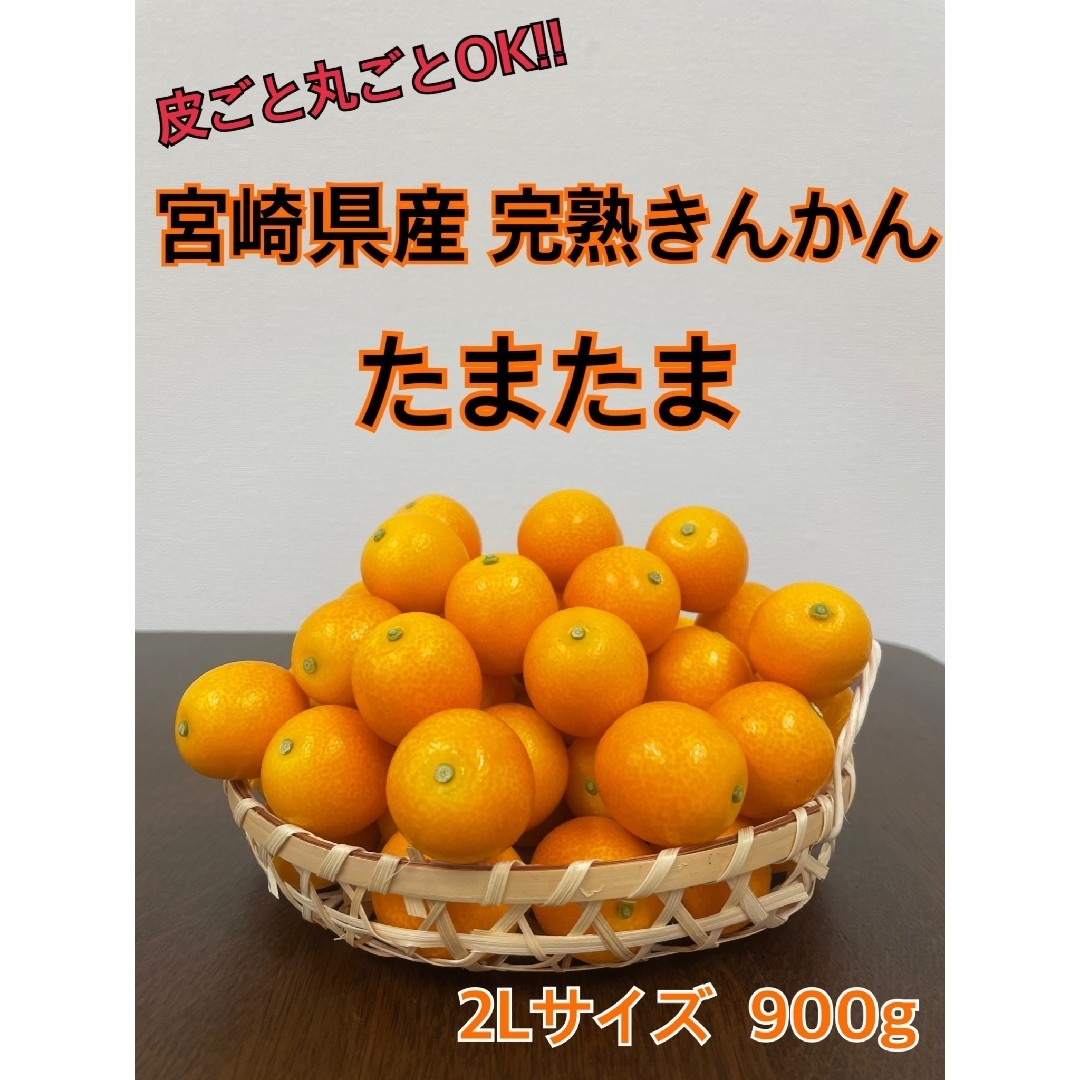 金柑　たまたま　宮崎県産　完熟　２Ｌサイズ　900g　宅急便コンパクト 食品/飲料/酒の食品(フルーツ)の商品写真