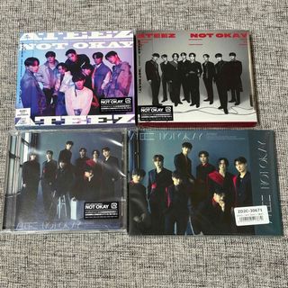 ATEEZ NOT OKAY CD 3形態 ＋ FC特典ケースセット(アイドルグッズ)