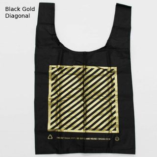 STANDARD BAGGU Black Gold Diagonal(エコバッグ)