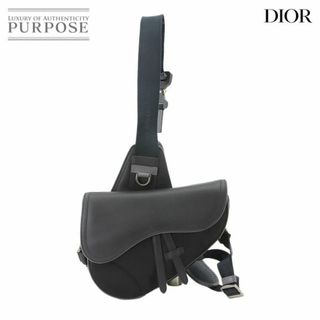 クリスチャンディオール(Christian Dior)の未使用 展示品 クリスチャン ディオール Christian Dior サカイ サドル ショルダー バッグ ナイロン レザー ブラック VLP 90225167(ショルダーバッグ)