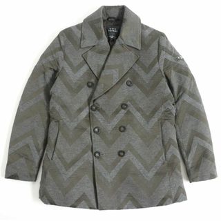 タトラス(TATRAS)の【ドンドン見直し】極美品□17AW タトラス Rライン シェブロンストライプ ダウンジャケット グレー/カーキ 02 正規品 メンズ(ダウンジャケット)