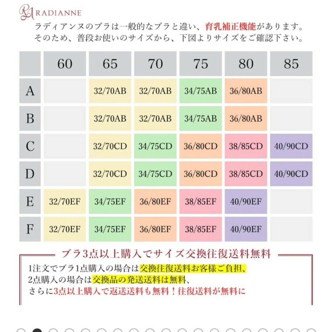 Radianne（R）(ラディアンヌ)のラディアンヌ 育乳ブラ ナイトブラ レディースの下着/アンダーウェア(ブラ)の商品写真