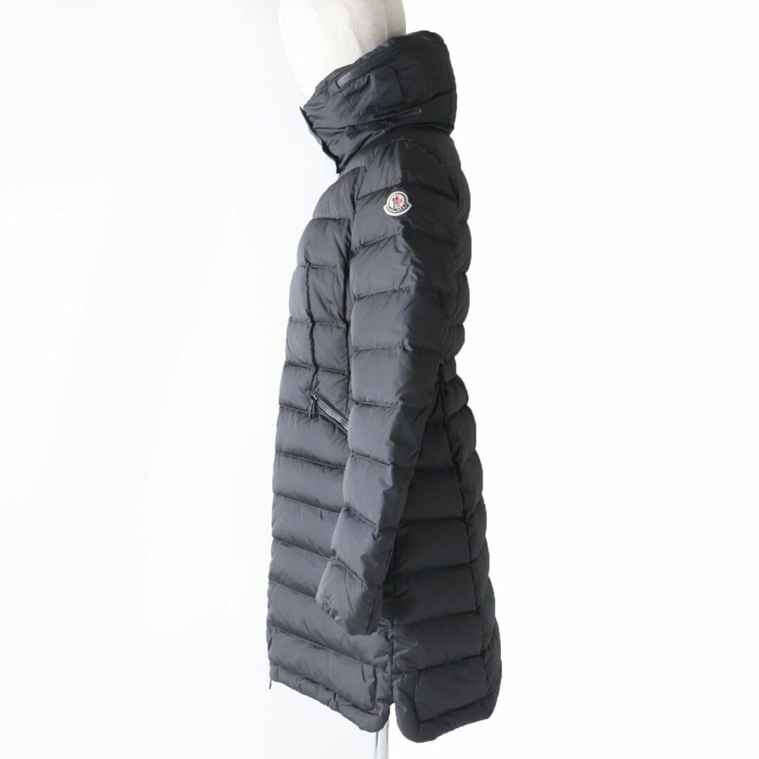 MONCLER(モンクレール)の美品☆MONCLER モンクレール FLAMMETTE フラメッテ ワッペン・フード付き ZIP UP ロングダウンコート ダークグレー 0 レディース レディースのジャケット/アウター(ダウンコート)の商品写真