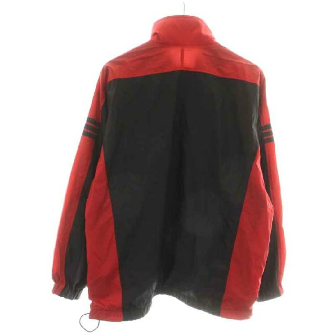 adidas(アディダス)のadidas ジャケット ブルゾン ジップアップ スタンドカラー S~M 黒 赤 メンズのジャケット/アウター(ブルゾン)の商品写真