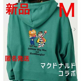 グラニフ(Design Tshirts Store graniph)のグラニフ　ビッグマックポリス＆ハンバーグラー　マクドナルドハーフジップパーカーM(パーカー)