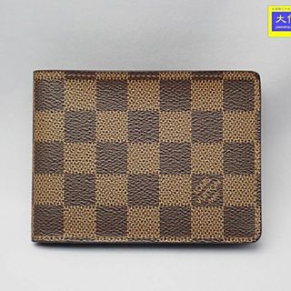 ルイヴィトン(LOUIS VUITTON)のLOUIS VUITTON ルイ ヴィトン ダミエ エベヌ ポルトフォイユ・ミュルティプル N60895 二つ折り財布 中古B+ 【送料無料】 A-8418【質屋出品】(折り財布)