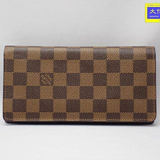 ルイヴィトン(LOUIS VUITTON)のLOUIS VUITTON ルイ ヴィトン ダミエ エベヌ ポルトフォイユ・ブラザ N60017 二つ折り長財布 SP1087 中古B+ 【送料無料】 A-8411【質屋出品】(折り財布)