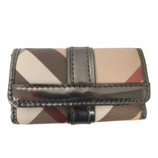 バーバリー(BURBERRY)のバーバリー BURBERRY レザーキーケース 金色系 ベージュ IBO47(キーケース)