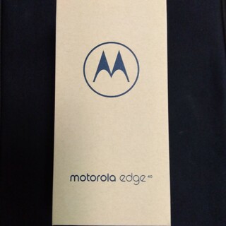 モトローラ(Motorola)のモトローラ Motorola edge40 SIMフリー イクリプスブラック(スマートフォン本体)