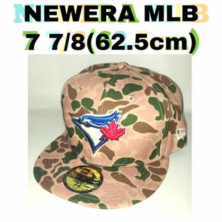 ニューエラー(NEW ERA)のNEWERA MLB トロント・ブルージェイズ カモ柄 新品 ７ ７／８(記念品/関連グッズ)