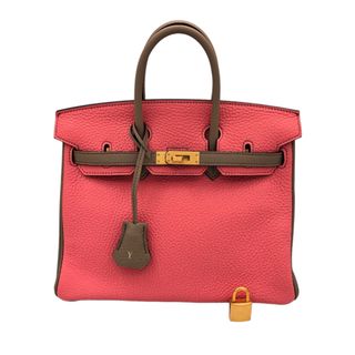 エルメス(Hermes)の　エルメス HERMES バーキン25 パーソナルオーダー Y刻印 (2020年製) ローズリップスティック グリアスファルト　ゴールド金具 トゴ レディース ハンドバッグ(ハンドバッグ)