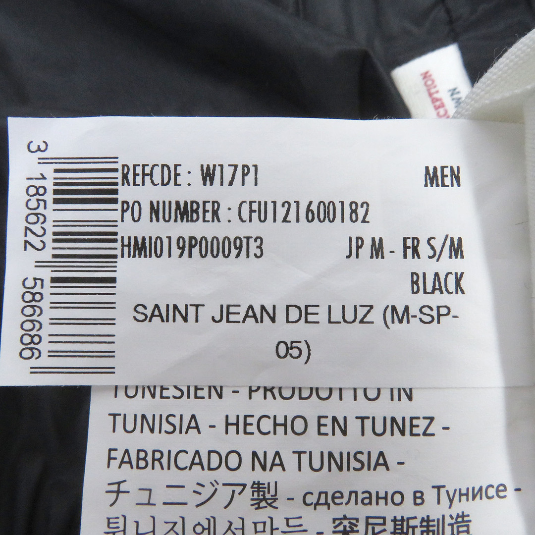 Pyrenex(ピレネックス)の極美品 Pyrenex ピレネックス SAINT JEAN DE LUZ ロゴワッペン WZIP スタンドカラー ダウンジャケット ブラック M 正規品 メンズ メンズのジャケット/アウター(ダウンジャケット)の商品写真