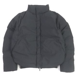 ピレネックス(Pyrenex)の極美品 Pyrenex ピレネックス SAINT JEAN DE LUZ ロゴワッペン WZIP スタンドカラー ダウンジャケット ブラック M 正規品 メンズ(ダウンジャケット)