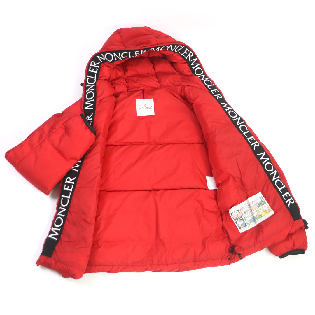 MONCLER(モンクレール)の美品 MONCLER モンクレール 18-19AW MONTCLA ロゴエンブロイダリー WZIP フーデッド ダウンジャケット レッド 2 ブルガリア製 メンズ メンズのジャケット/アウター(ダウンジャケット)の商品写真