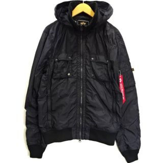 ALPHA INDUSTRIES - ALPHA アルファ フライトジャケット フーディー ナイロン ミリタリー