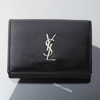 サンローラン(Saint Laurent)のK3716M サンローラン パリ レザー 三つ折 ミニ 財布 イタリア製 布袋付(財布)