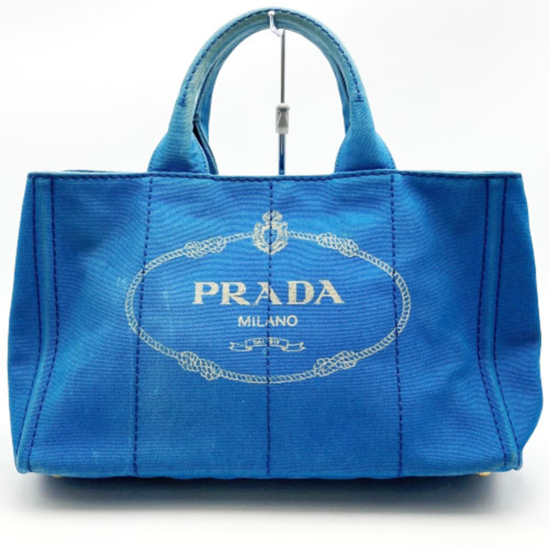 PRADA - PRADA プラダ カナパ トートバッグ ハンドバッグ ブルー