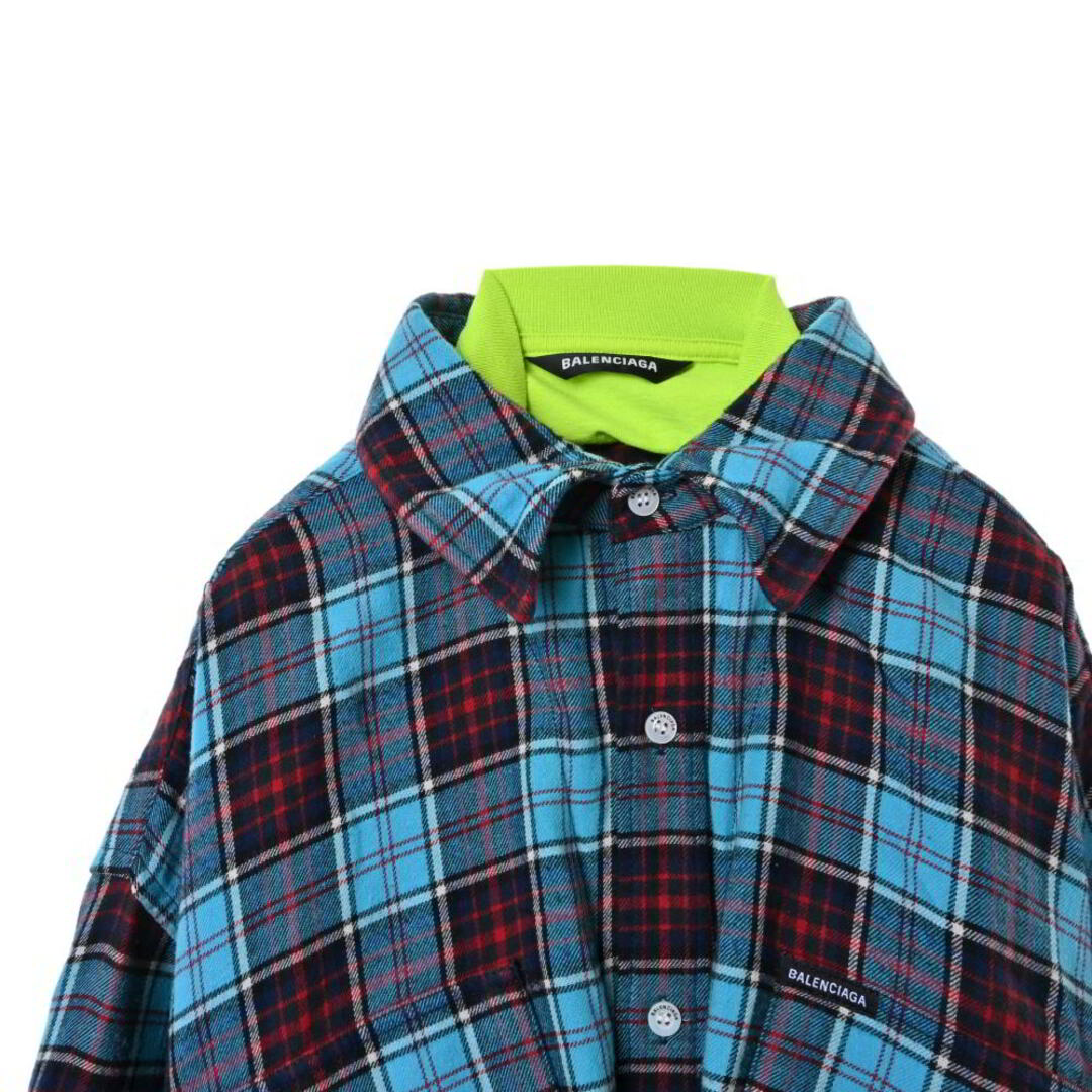 BALENCIAGA - BALENCIAGA トロンプルイユ オーバーサイズ シャツ BALENCIAGA - BALENCIAGA トロンプルイユ オーバーサイズ シャツ