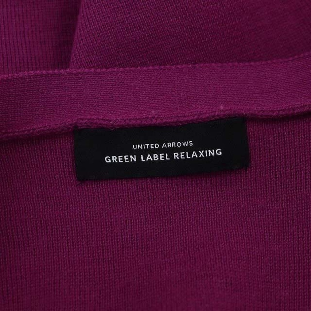 UNITED ARROWS green label relaxing(ユナイテッドアローズグリーンレーベルリラクシング)のグリーンレーベルリラクシング Vネックニット セーター 長袖 Vネック 紫 レディースのトップス(ニット/セーター)の商品写真