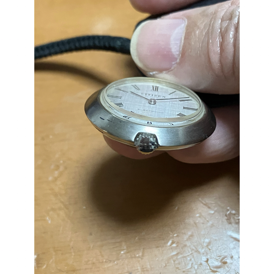 CITIZEN(シチズン)のシチズンエレクトロニック電磁テンプ懐中時計、竜頭操作ok.稼働未確認ジャンクで メンズの時計(腕時計(アナログ))の商品写真