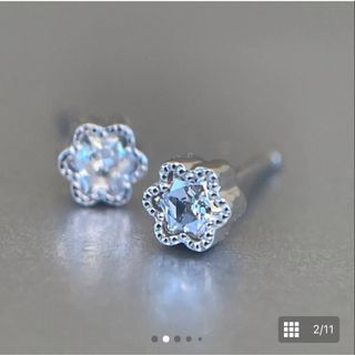 アベリ(AbHeri)のVictorian box スター ダイヤ ピアス プラチナ 星 六芒星(ピアス)