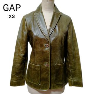 ギャップ(GAP)のGAP グリーン レザー ジャケット オールドギャップ(その他)