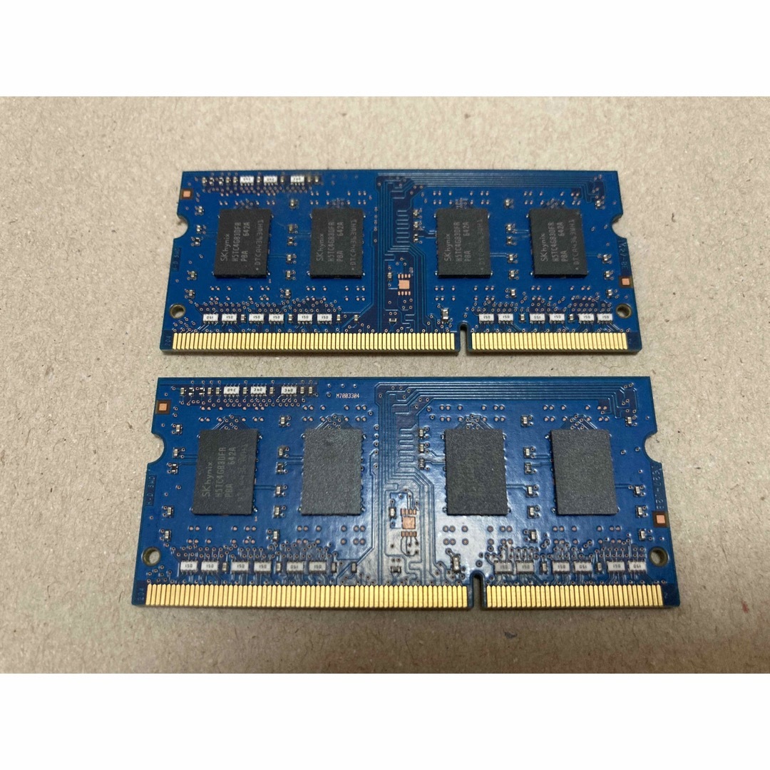 SK hynix メモリ PC3L-12800S 4GB×2枚 合計8GB ⑦ スマホ/家電/カメラのPC/タブレット(PCパーツ)の商品写真