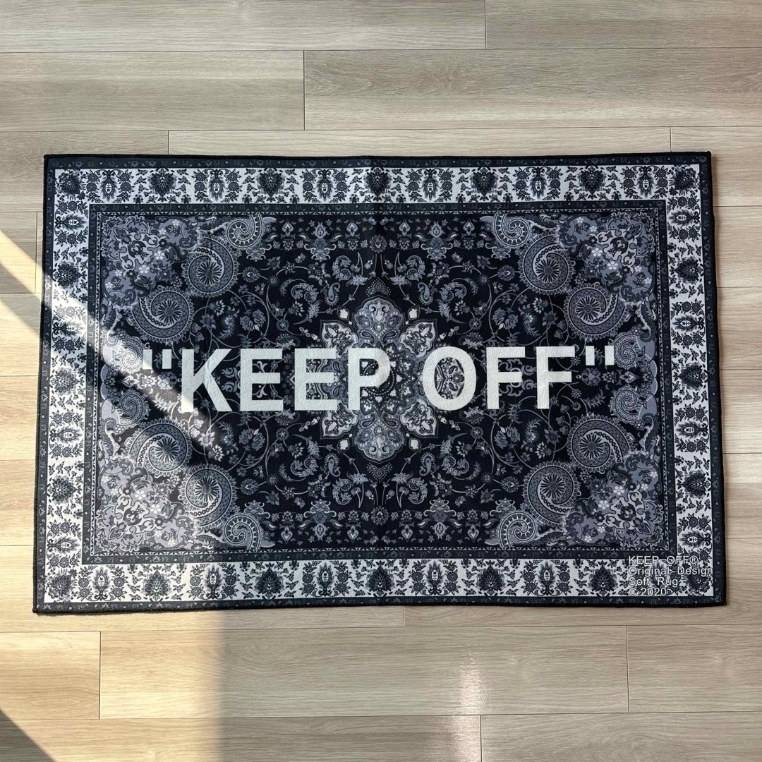 IKEA(イケア)のIKEA ヴァージル KEEP OFF ラグ インテリア/住まい/日用品のラグ/カーペット/マット(ラグ)の商品写真