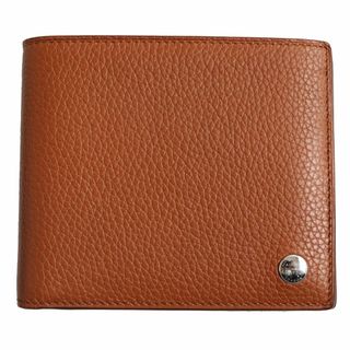 ダンヒル(Dunhill)の未使用品●dunhill ダンヒル L2V330T ボストン レザー ロゴ金具付き 二つ折り 財布/札入れ/ウォレット ライトブラウン スペイン製 箱付き　q03-st30321-721(折り財布)