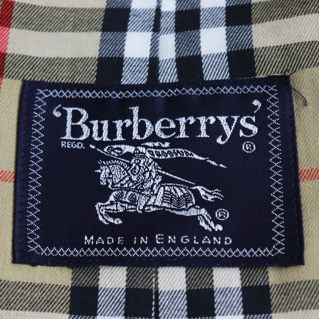 BURBERRY(バーバリー)の極美品●Burberrys バーバリー ヴィンテージ 裏地ノバチェック柄 エポレット/ベルト付 ステンカラーコート ベージュ 50 イングランド製　q05-st30314-812 メンズのジャケット/アウター(ステンカラーコート)の商品写真