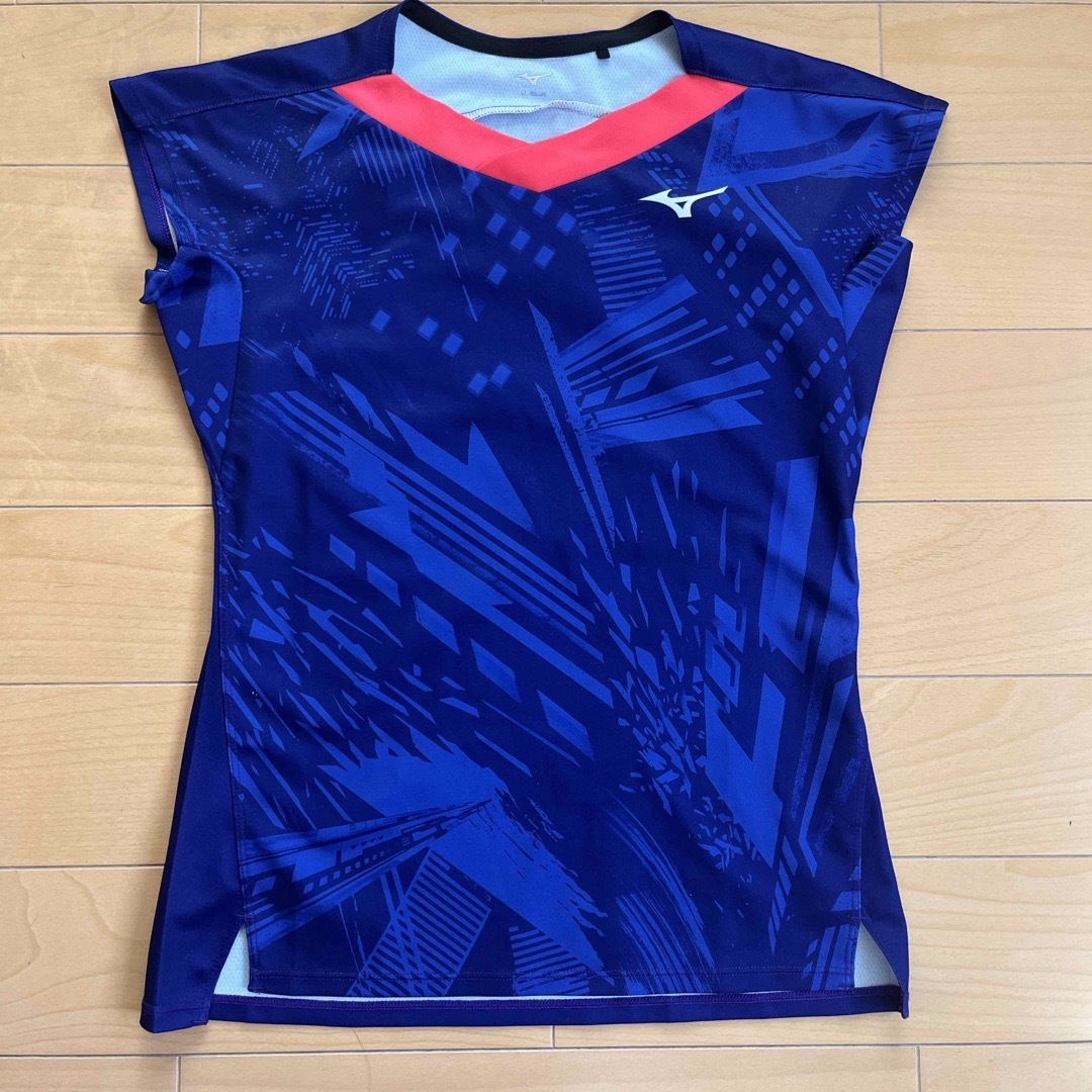 MIZUNO(ミズノ)のバドミントン　ゲームTシャツ　Sサイズ スポーツ/アウトドアのスポーツ/アウトドア その他(バドミントン)の商品写真