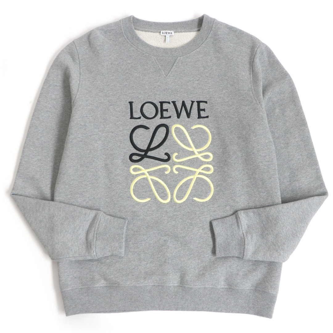 LOEWE(ロエベ)の極美品 LOEWE ロエベ H526Y24J01 コットン アナグラム ロゴエンブロイダリー トレーナー スウェット グレー M イタリア製 正規品 メンズ メンズのトップス(スウェット)の商品写真